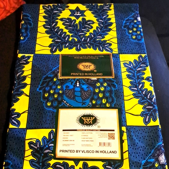 Vlisco fabric 6 yards - Picture 1 of 3